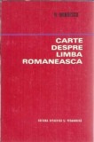 Carte despre limba romaneasca - N. Mihaescu