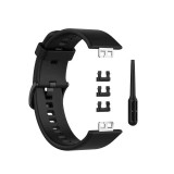 Curea Bratara Edman pentru Huawei Watch Fit, siliconica, Negru