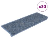 Cumpara ieftin Covorase scari autoadezive, 30 buc. albastru 65x21x4 cm, sisal