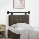 vidaXL Tăblie de pat suspendată Cu lumină LED Gri Piele artificială 3424380