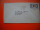 HOPCT PLIC S FDC NR 763 BELGIA - DRAPEL -1943 -SUA -CIRCULAT