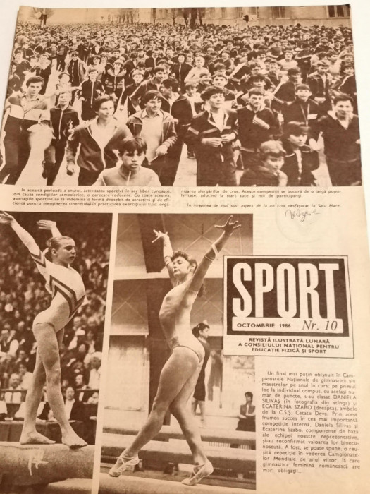 Revista SPORT nr.10/1986 (prezentare OTELUL Galati)