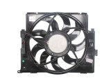 GMV radiator electroventilator BMW Seria 1 F20/F21, 2011-2019, 116i, 118i, motor 1.6 T, benzina, cutie A/CVT, 600 W; 487 mm; 3 pini