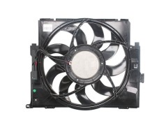GMV radiator electroventilator BMW Seria 1 F20/F21, 2011-2019, 116i, 118i, motor 1.6 T, benzina, cutie A/CVT, 600 W; 487 mm; 3 pini foto
