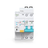 Siguranta Automata Inteligenta WiFi, RCBO, Tuya/Smartlife,2 Poli