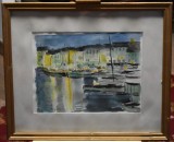 Viorica Toporas (1941-2022) artist membru UAP Iasi - Saint Tropez - acuarela