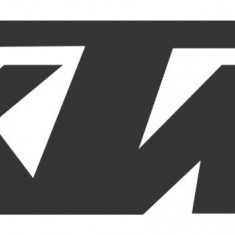 Sticker Moto KTM 14x4.5cm Negru