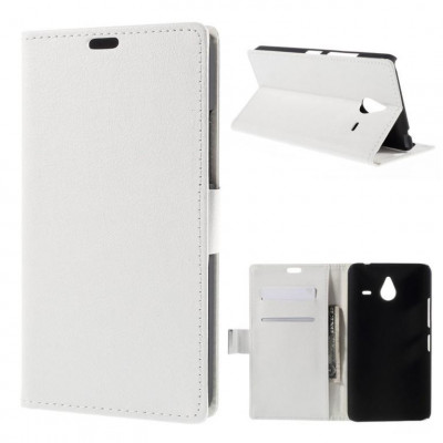 Husa Telefon Wallet Book Microsoft Lumia 640 White foto