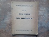 Ideile estetice ale lui Titu Maiorescu&ndash; Licu Pop, Sibiu, 1942