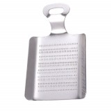 Razatoare metalica Pufo Gingery ideala pentru ghimbir, usturoi, hrean, 11 cm, argintiu