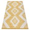Covor ECO SISAL BOHO MOROC Caro 22312 franjuri - două niveluri de l&acirc;nă galben / cremă, covor reciclat, 194x290 cm
