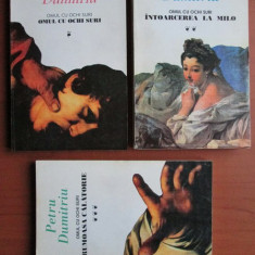 Petru Dumitriu - Omul cu ochi suri (1996) (3 volume) editie completa Petre RARA