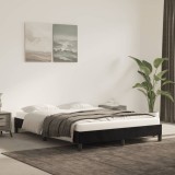 VidaXL Cadru de pat fără saltea, negru, 140x200 cm, catifea 346978