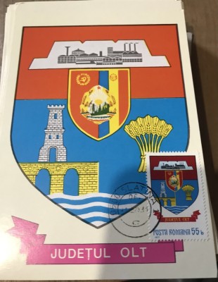 CPIF Stema cu timbru al Judetului Olt foto
