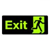 Indicator Autocolant, Model Exit, Fluorescent, Dimensiune 34x14 cm, Material PVC, Oem