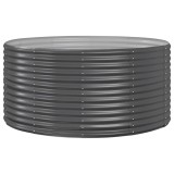 Cumpara ieftin Jardiniera, antracit, 140x140x68 cm, otel galvanizat