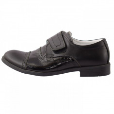 Pantofi copii, din piele naturala, Hobby bimbo, 0-2-1, negru foto