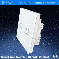 Intrerupator switch lumina android ios alexa WIFI + 433mhz RF 2 canale AC220 10A foto