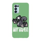 Husa compatibila cu Oppo A54 5G model Play with my nuts, Silicon, TPU, Viceversa, Transparent, Carcasa