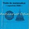 Teste De Matematica. Capacitate 2000 - Petru Raducanu, Dumitru Dorobantu