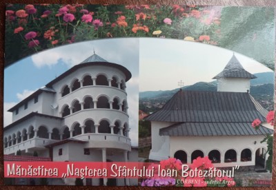 QW25 MS - Carte postala - tematica manastiri - vedere - Manastirea Corbeni 2 foto
