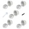 Set 5 Capsule cafea, reutilizabila, reincarcabila, compatibil Dolce Gusto, transparent, cu periuta si