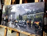 Galerie arta online Tablou original peisaj urban semnat datat fara rama