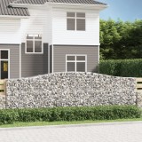 Cosuri gabion arcuite 5 buc, 400x50x120/140 cm, fier galvanizat GartenMobel Dekor, vidaXL