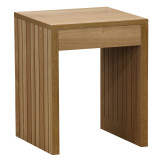 Masuta laterala Focused MDF culoare lemn natural 40x40x50cm