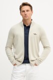 Aeronautica Militare cardigan din bumbac culoarea bej, MA1580UL00506
