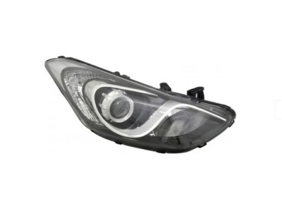 Far HYUNDAI I30 (GD), 01.2015-03.2017, partea dreapta, DEPO, tip bec H7+tip bec H7+tip bec H7+PY21W+W5W; electric; negru; cu motor; halogen; cu lumin foto