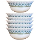 Set 6 Boluri Medii Salata din Opal Alb Persia 17cm DNC60210