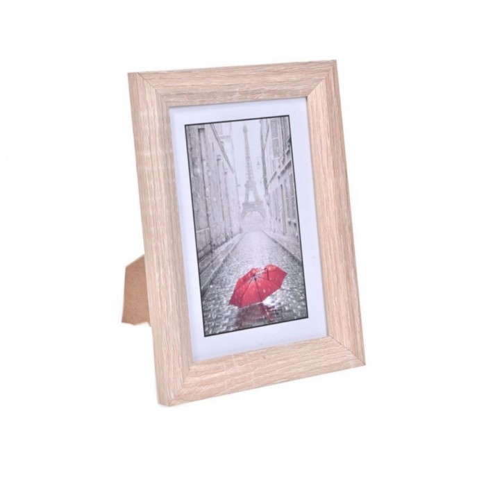 Rama foto decorativa, model lemn, 10x15 cm
