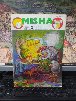 Misha, revistă sovietică ilustrată pentru copii, benzi desenate, nr. 2/1987, 206 foto