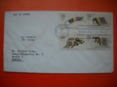 HOPCT PLIC S FDC NR 770 JOCURILE OLIMPICE MUNCHEN 1972 -SUA -CIRCULAT foto