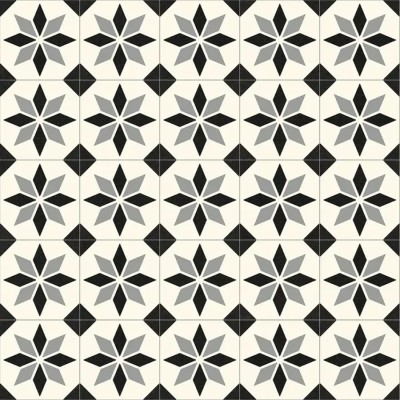 Linoleum Rezidential Antiderapant Clasa 21, Belgia, Model Scottsdale 099M, Suport Spuma, Grosime 2.3 mm, Imitatie Gresie, Alb, Negru, Gri, PVC, Latime foto