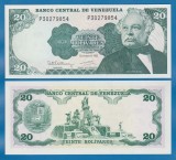 VENEZUELA █ bancnota █ 20 Bolivares █ 1992 █ P-63d █ UNC █ necirculata