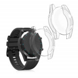 Set 2 Huse pentru Huawei Watch GT2 (46mm), Kwmobile, Silicon, Transparent, 52277.01