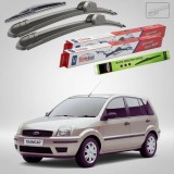 Cumpara ieftin Ștergătoare Ford Fusion JU 2002-2012 | Set Față și Spate Flat &ndash; TeamCar&reg;