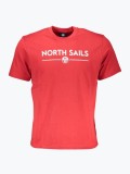 Cumpara ieftin Tricou barbati din bumbac cu croiala Regular fit si imprimeu cu logo rosu, S