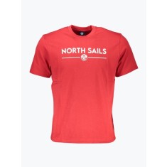 Tricou barbati din bumbac cu croiala Regular fit si imprimeu cu logo rosu, S