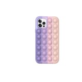 Husa de protectie POP IT compatibila cu IPhone 11 pro max , Mov/Roz/Bej, ALC MOBILE