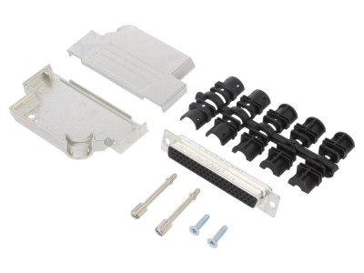 Conector D-Sub 62 pini mamă 45&amp;deg; foto