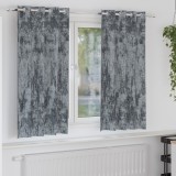 vidaXL draperii cu ochete Argintiu Poliester 140 x 175 cm