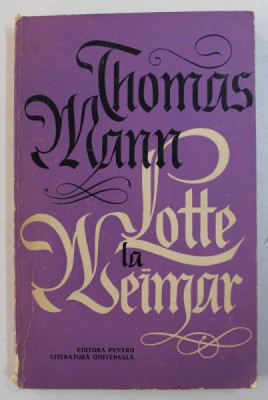 LOTTE LA WEIMAR de THOMAS MANN , 1964 foto