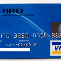 ROMANIA CARD BANCAR BRD VISA PENTRU COLECTIONARI **