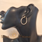 Cumpara ieftin Cercei micuti impletiti 2.5 cm , Eleganta subtila si rafinament brazilian