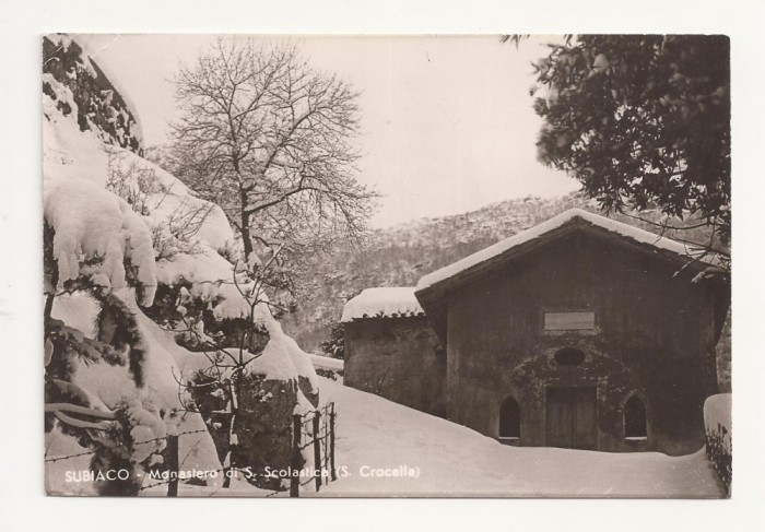 IT1-Carte Postala-ITALIA-Subiaco-Monastero di S Scolastica , necirculata