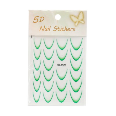 Stiker French interior cu Ombre Nail Stickers 5D, SD-1923 foto