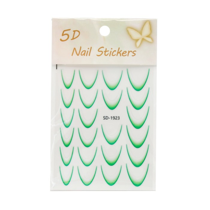 Stiker French interior cu Ombre Nail Stickers 5D, SD-1923